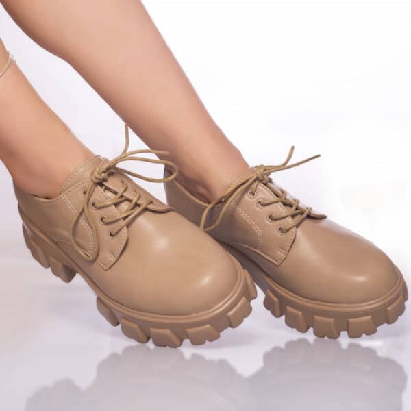 pantofi casual elaine piele ecologica bej2258 jpg