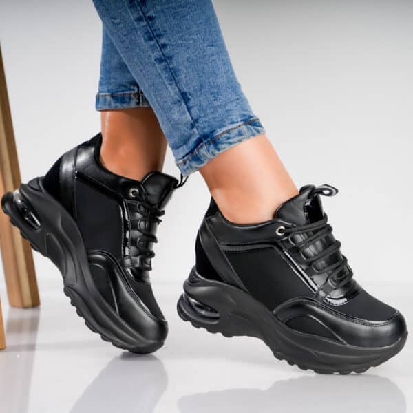 sneakers dama cu platforma negri din piele ecologica rendo13734 jpg